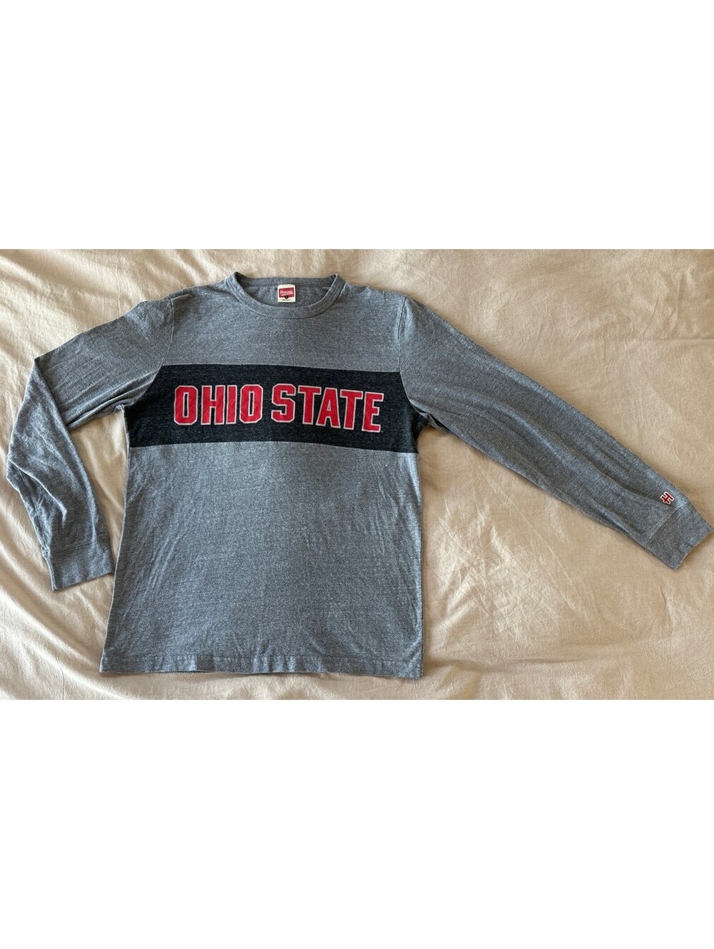 Ohio State Shirt Men’s Large Gray Long Sleeve Shirt Football Homage